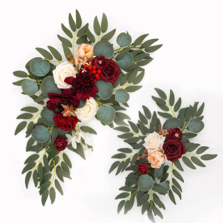 Fiori nuziali Foglie verdi artificiali Fiore