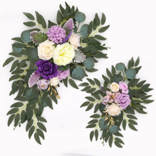 Fiori nuziali Foglie verdi artificiali Fiore