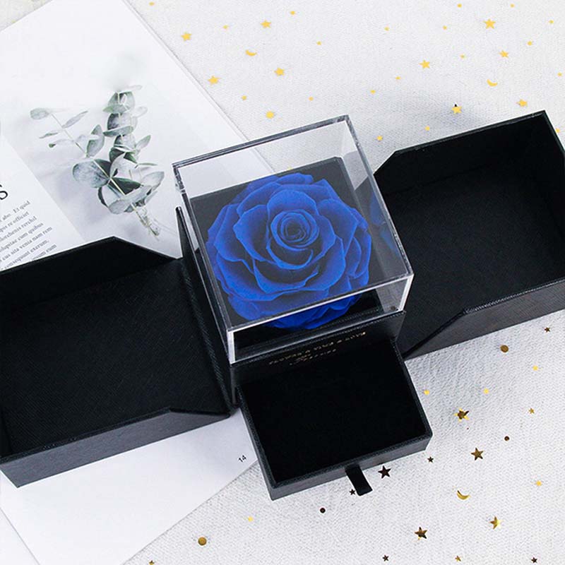 preserved rose in Jewelry box