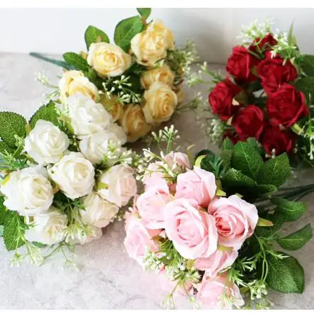 silk rose bouquets