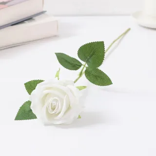 Testa di rosa artificiale diametro 8 cm. Regalo per la festa della mamma