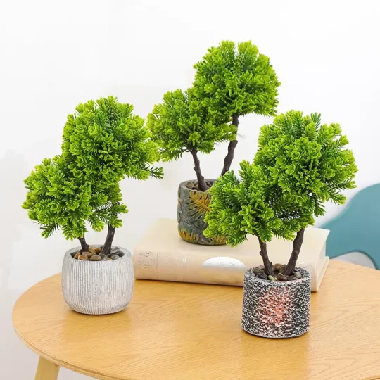 Искусственные растения бонсай украшения для домашнего стола украшены
