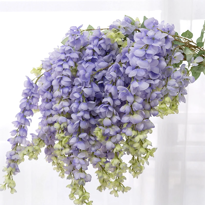 Fleur de glycine suspendue simple artificielle