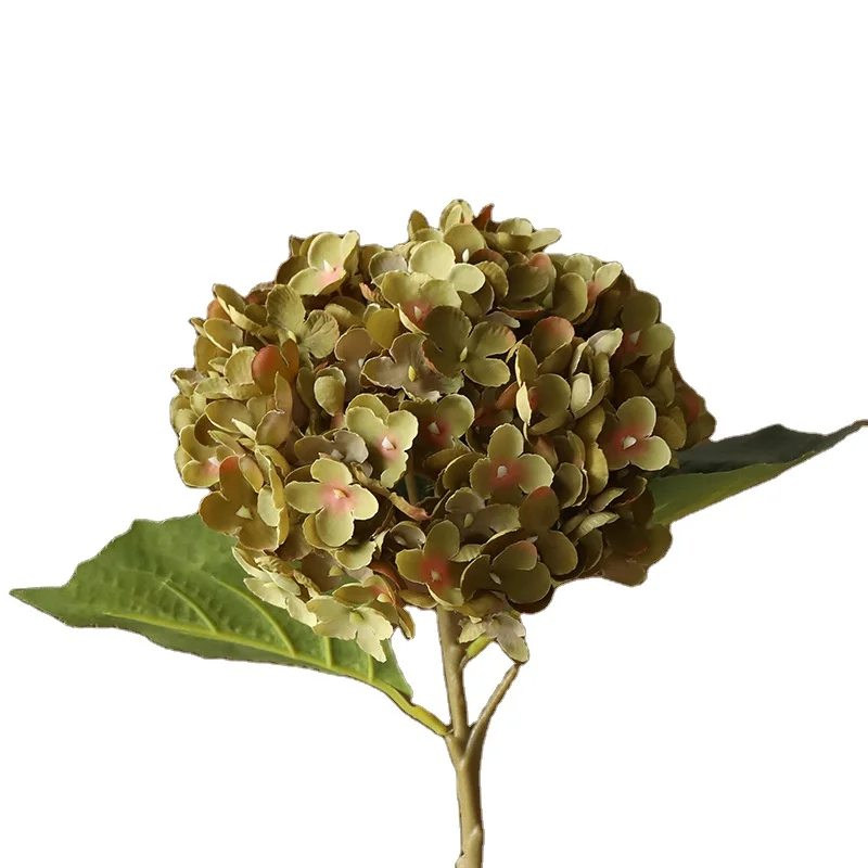 Bouquet simulato di mano della sposa di nozze di ortensia