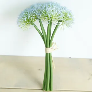 Fleurs artificielles de simulation de pissenlit de boule d’oignon vert