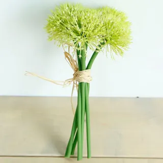 Fleurs artificielles de simulation de pissenlit de boule d’oignon vert