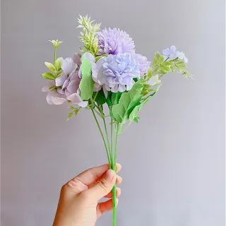 Bouquet floreale premium Ortensia di seta