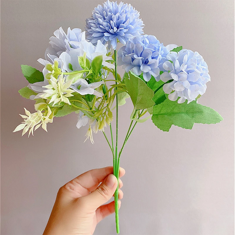 silk hydrangea bouquet