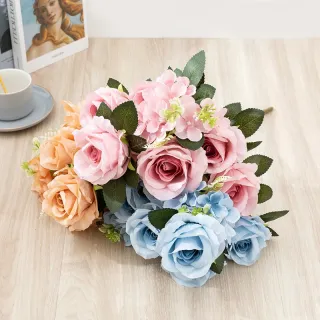 Bouquet di fiori di rose artificiali da 10 teste