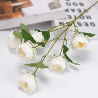 Decorazioni per tavoli Fiori artificiali 6 teste Rosa di seta