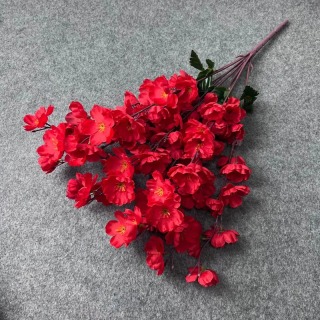 Artificial 7 Forks Peach Blossom