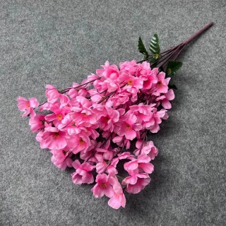 Artificial 7 Forks Peach Blossom