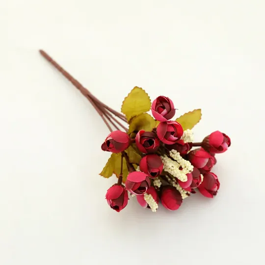 सिमुलेशन गुलाब 15 हेड्स रेशम गुलाब