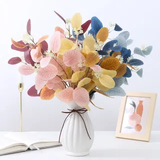 Foglie di eucalipto artificiale decorative