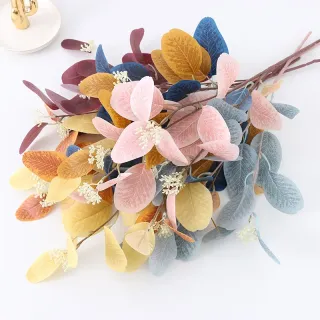 Foglie di eucalipto artificiale decorative