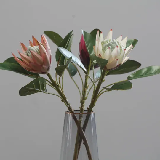 Mesterséges Protea Cynaroides Virág asztaldíszítéshez