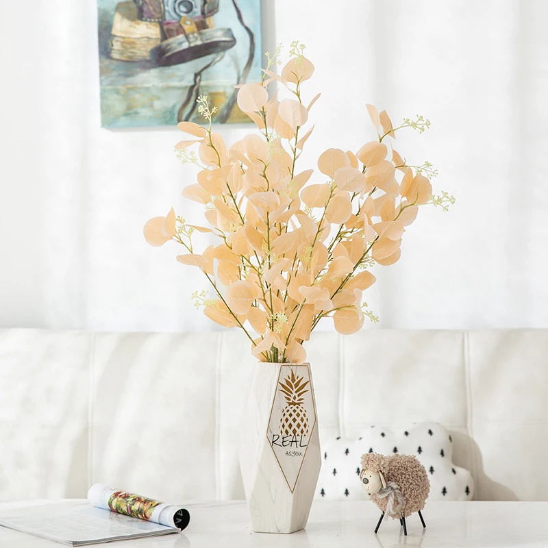 Feuille d'eucalyptus d'herbe décorative artificielle