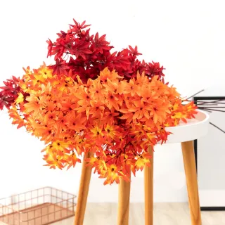 Décoration de feuille d'érable artificielle