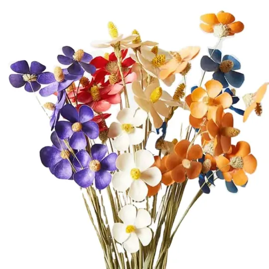 Szárított lila ajándék csokor