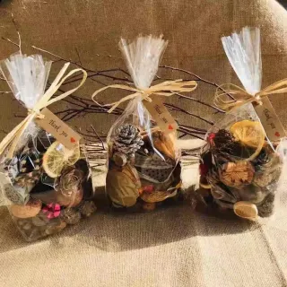 Pacchetto materiale di frutta secca naturale