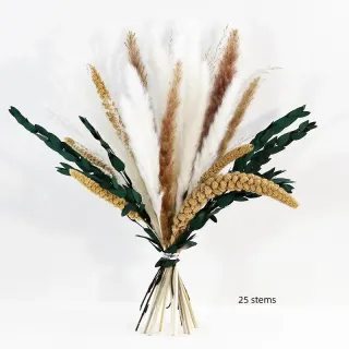 Decorazione bouquet di pampa essiccata
