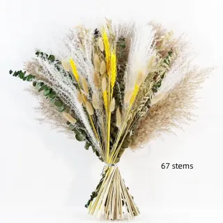 Decorazione bouquet di pampa essiccata