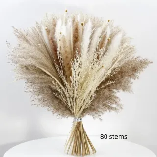 Decorazione bouquet di pampa essiccata