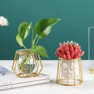 Desktop Nordic Wire Metal Geometric Home Decor