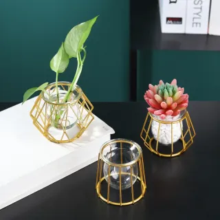 Desktop Nordic Wire Metal Geometric Home Decor