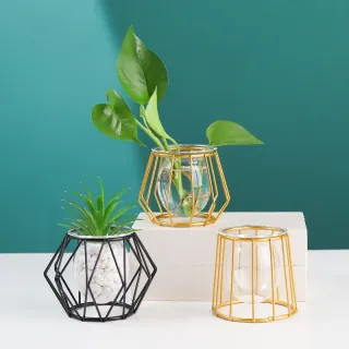 Desktop Nordic Wire Metal Geometric Home Decor