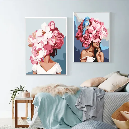 Kit di pittura di paesaggi acrilici personalizzati fai-da-te con i numeri