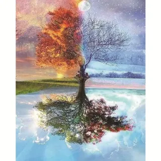 Peinture à l'huile colorée à la main pour la décoration de la maison