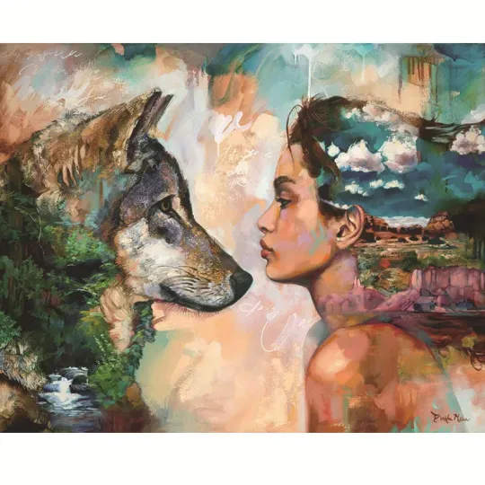 Pittura a olio colorata a mano per la decorazione domestica