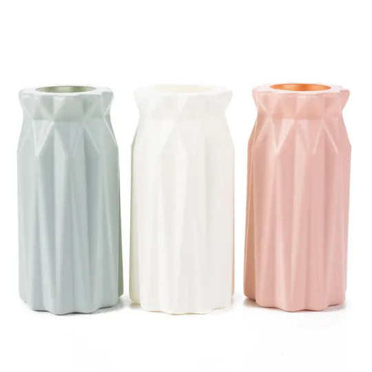 Hiasan Rumah Pasu Plastik Gaya Nordic