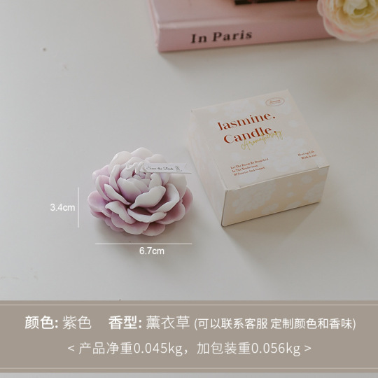 हस्तनिर्मित नकली चमेली सुगंधित मोमबत्ती