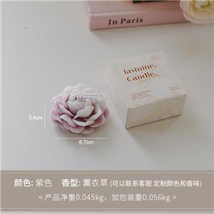 Handmade simulated jasmine scented candle