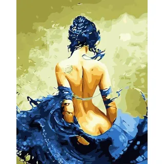 Pittura body art con i numeri