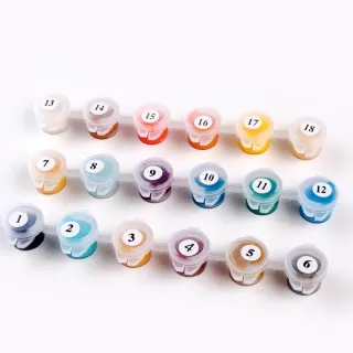 Pittura body art con i numeri