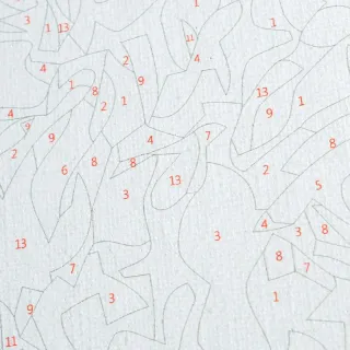 Pittura astratta della ragazza di bellezza di arte dal numero