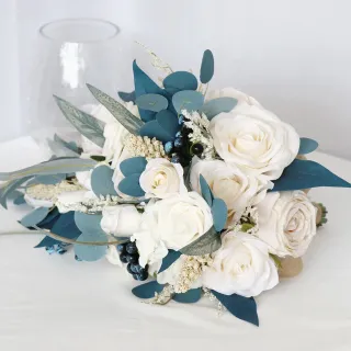 Artificial Flowers&Eucalyptus leaves Bridal Bouquets