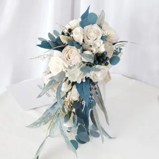 Artificial Flowers&Eucalyptus leaves Bridal Bouquets