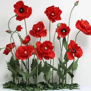 Papier artificiel Art Papaver rhoeas