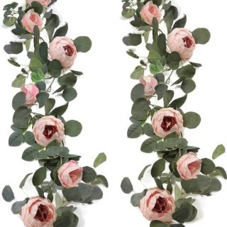 Vigne de fleur d'eucalyptus artificielle de décoration de mariage