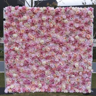 Parete decorativa con rosa artificiale di alta qualità