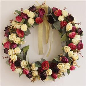 Guirlande de roses en soie pour la décoration de la maison
