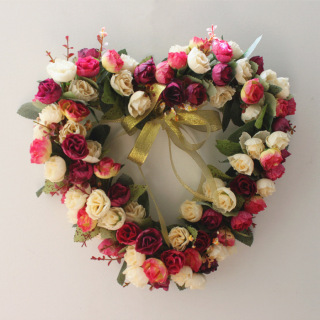 Guirlande de roses en soie pour la décoration de la maison
