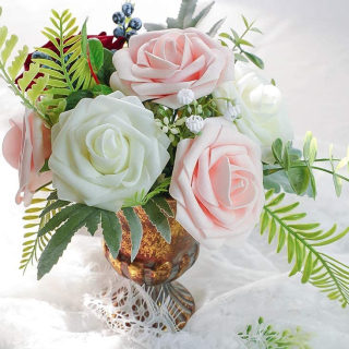 Boîte de bouquets de mariage de fleurs artificielles bricolage