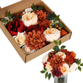 Artificial Flowers In Box For DIY Wedding Bouquet