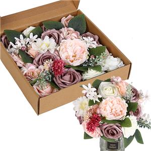 Artificial Flowers In Box For DIY Wedding Bouquet