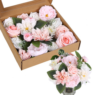 Artificial Flowers In Box For DIY Wedding Bouquet